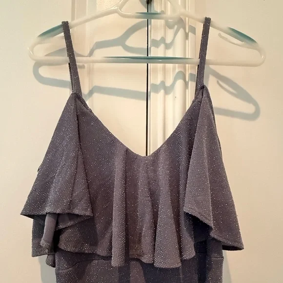 Renee Ruffle Maxi Dress Dancing Queen Shine Smoke - Picture 4 of 6